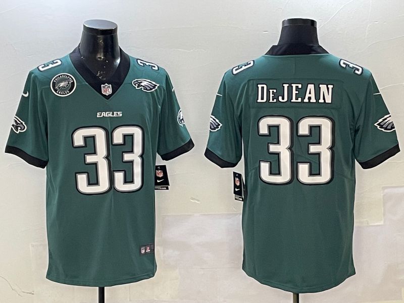 Men Philadelphia Eagles #33 Dejean Green Second generation 2025 Nike Limited NFL Jersey style 6->philadelphia eagles->NFL Jersey